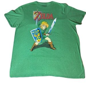 Nintendo Green Zelda Graphic T-Shirt